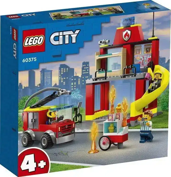 Caserne avec camion pompiers - Lego City