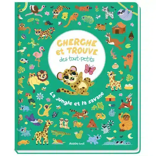 Cherche et trouve des tout-petits La jungle et la savane - Auzou