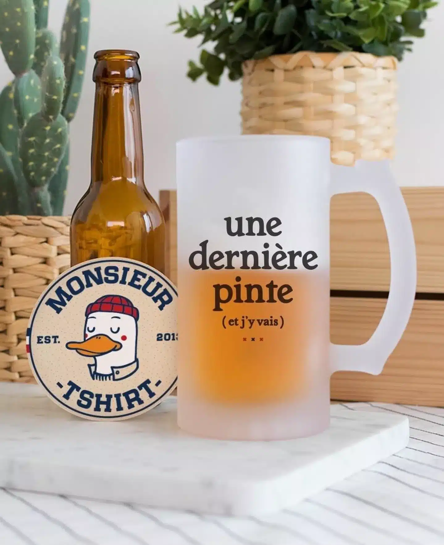 Chope de bière Une dernière - Monsieur TSHIRT