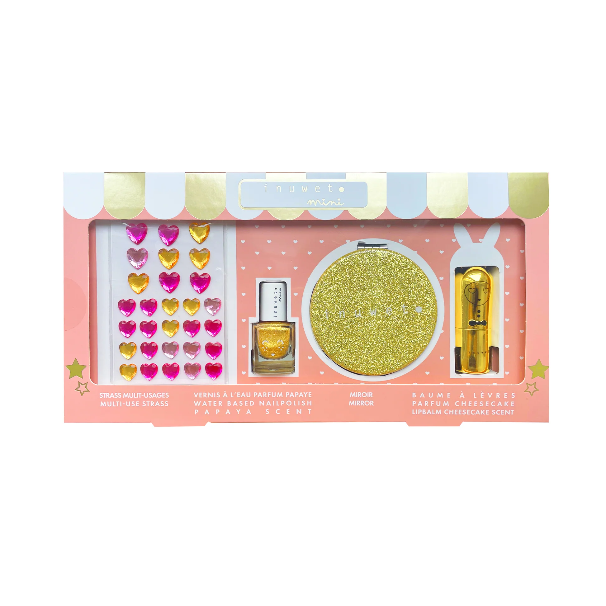 Coffret beauté Glitter doré - Inuwet