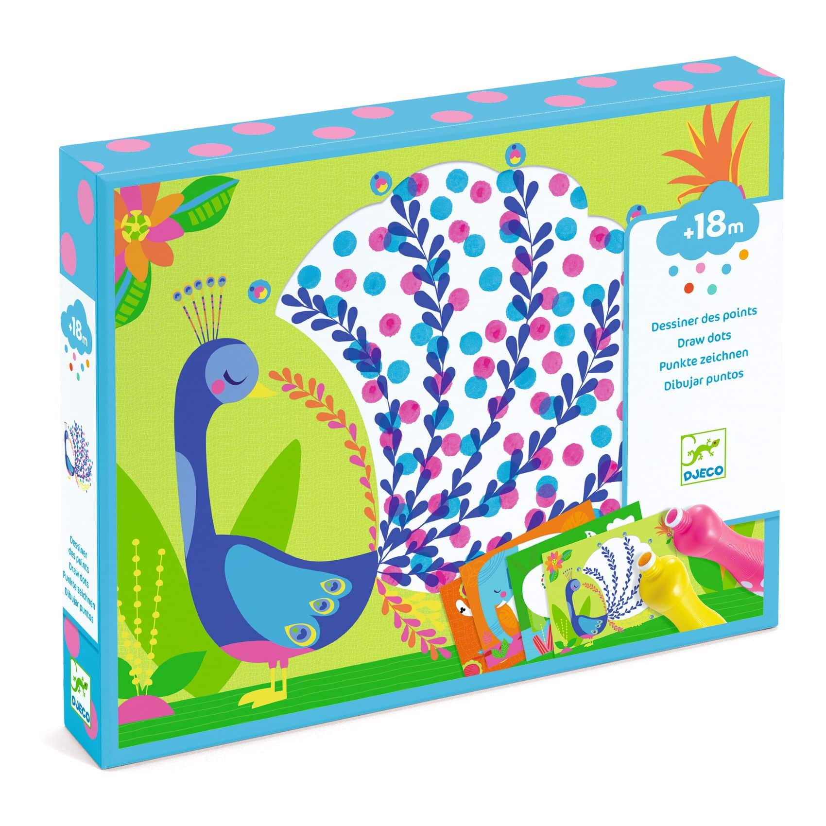 Coffret de coloriages Des points c'est tout ! - Djeco