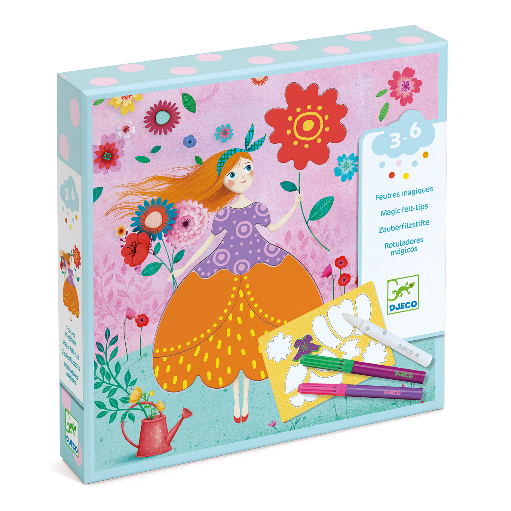 Coffret de coloriages magique Les jolies robes de Marie - Djeco