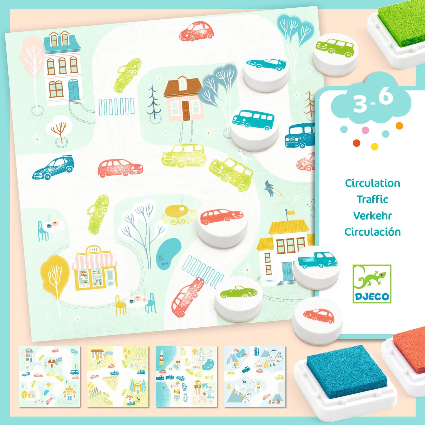 Coffret de tampons Circulation - Djeco