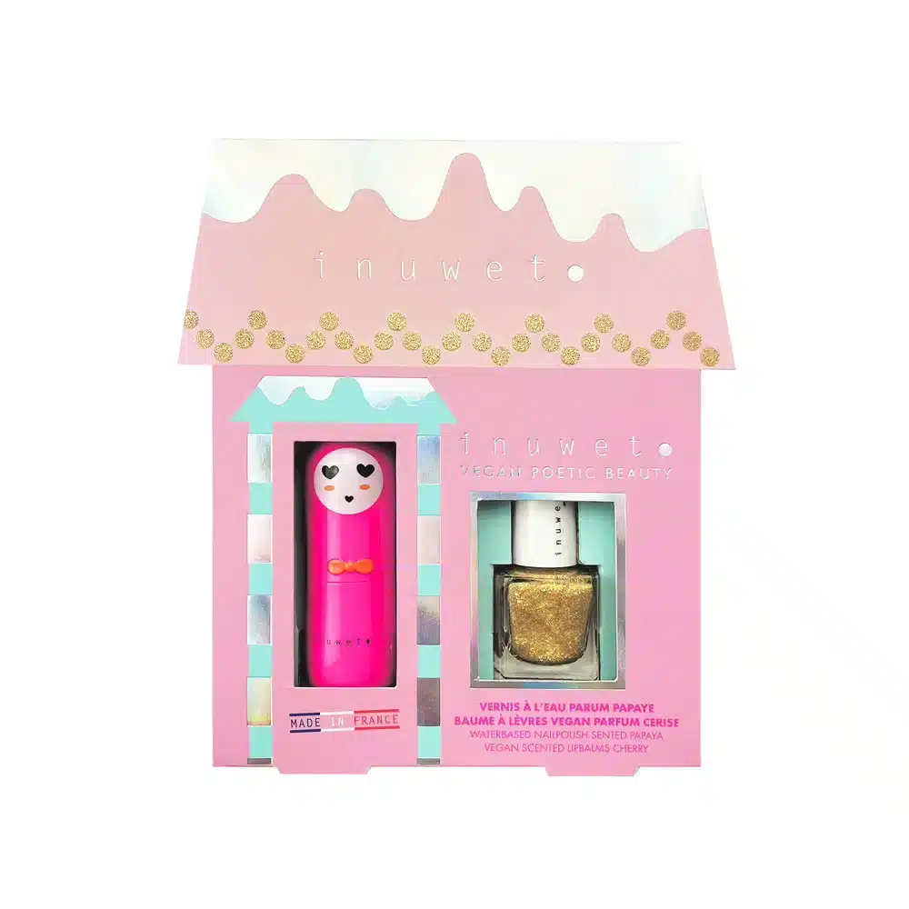 Coffret Juliette Vernis à l'eau et baume à lèvres - Inuwet