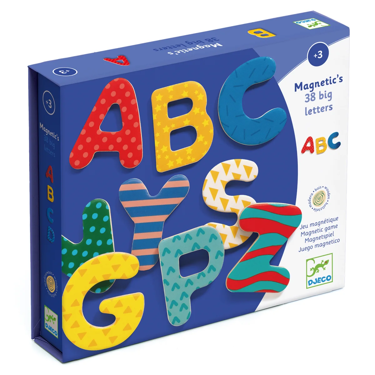 Coffret lettres magnétiques 38 big letters - Djeco
