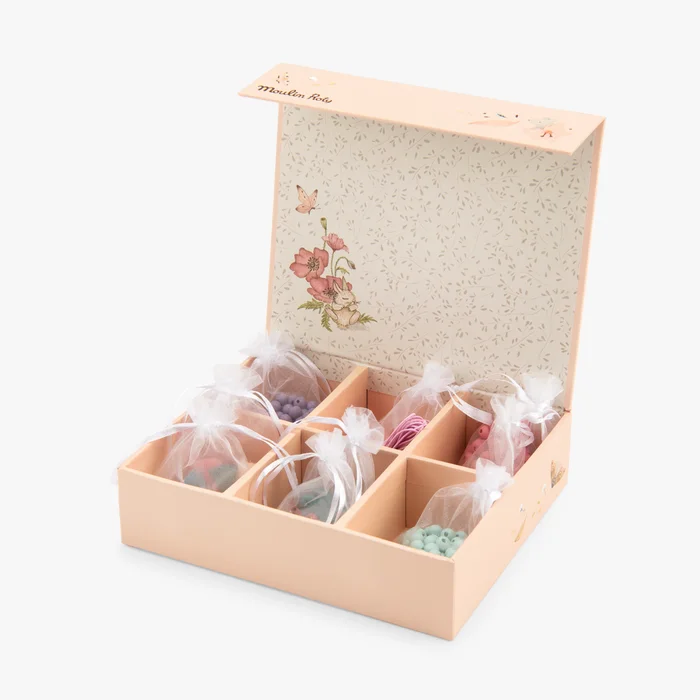 Coffret perles en bois les rosalies - Moulin roty