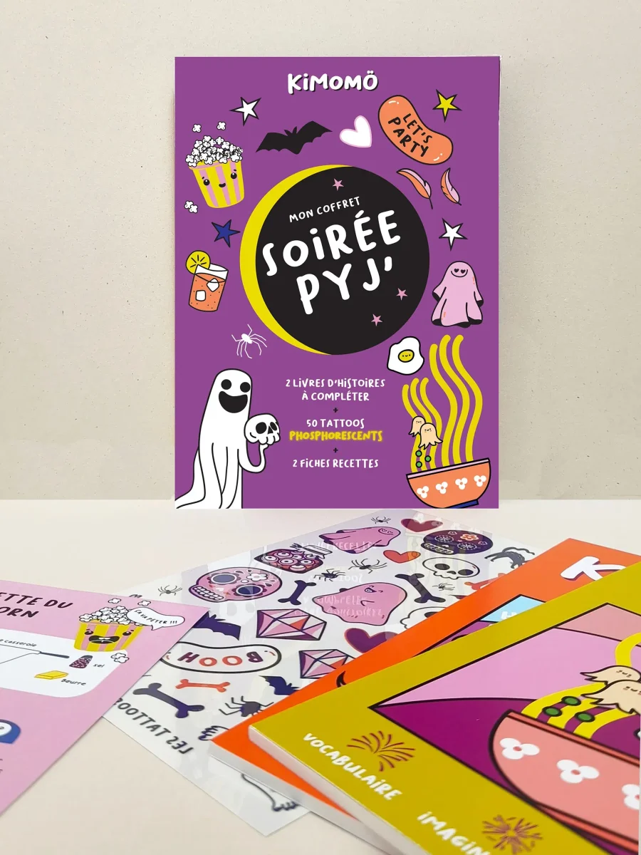 Coffret KIMOMÖ Soirée Pyjama Enfant - Pamela Loops