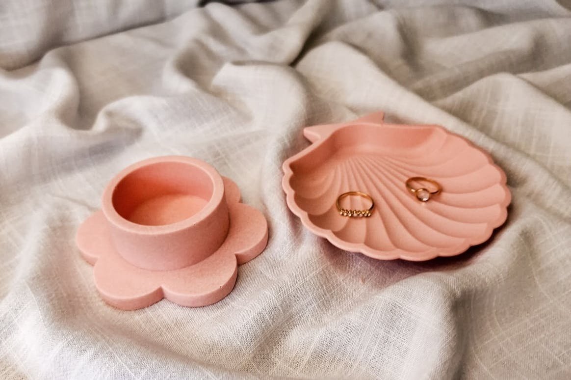 Coupelle décorative coquillage rose - Galina Créations