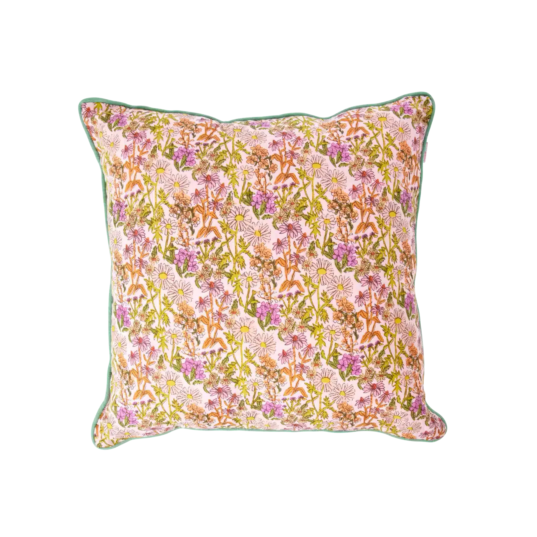 Coussin carré en Coton Multicolore - Rice