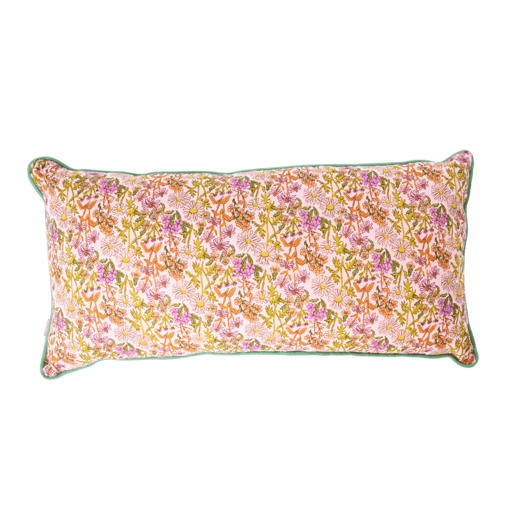 Coussin en Coton Vert rectangulaire - Rice