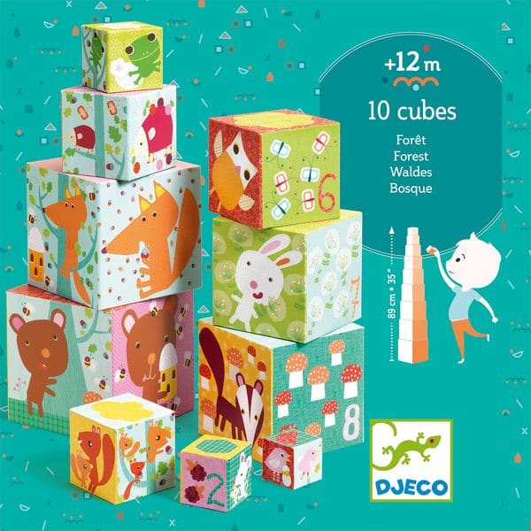 Cubes à empiler la forêt - Djeco