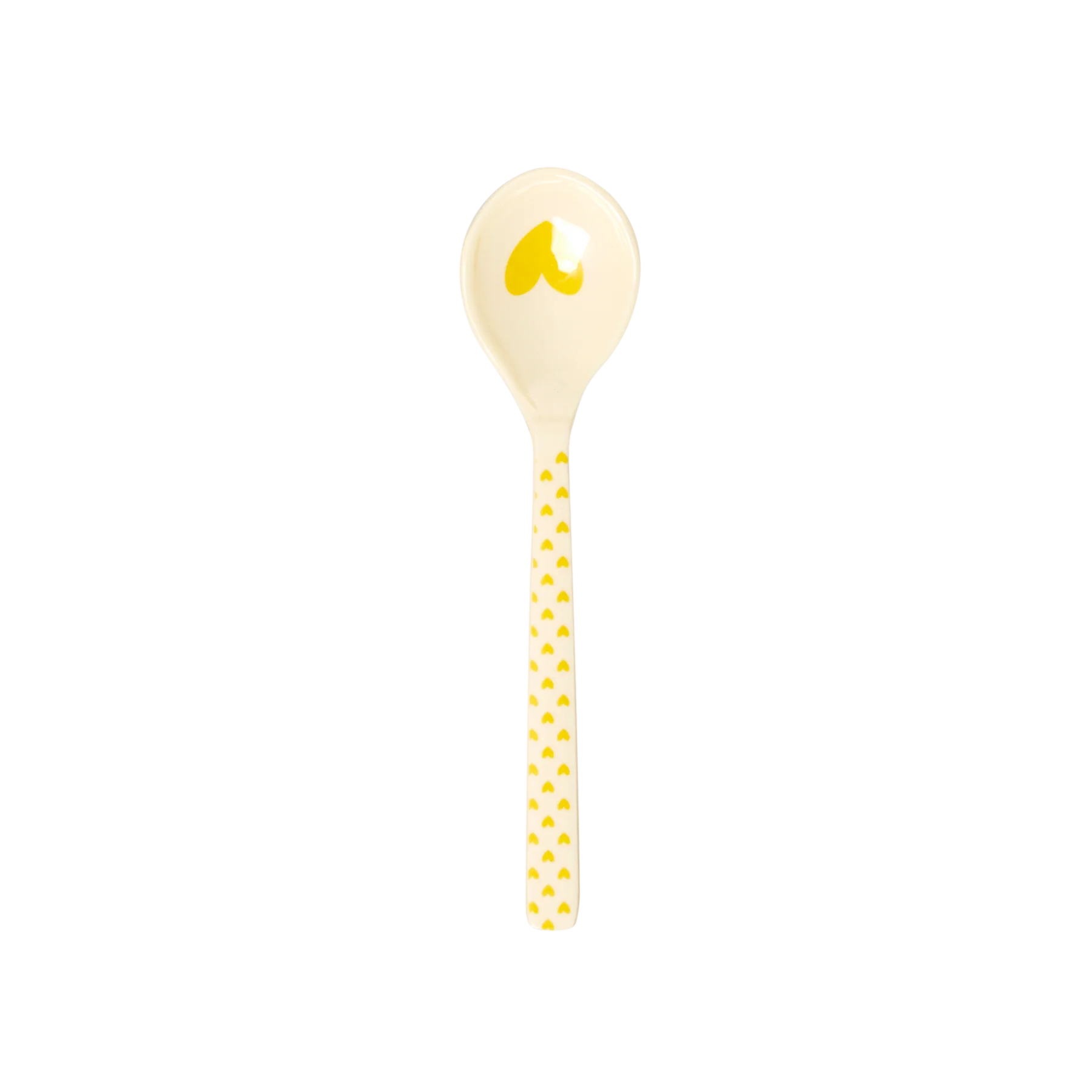 Cuillère à café Mélanine Cœur jaune - Rice