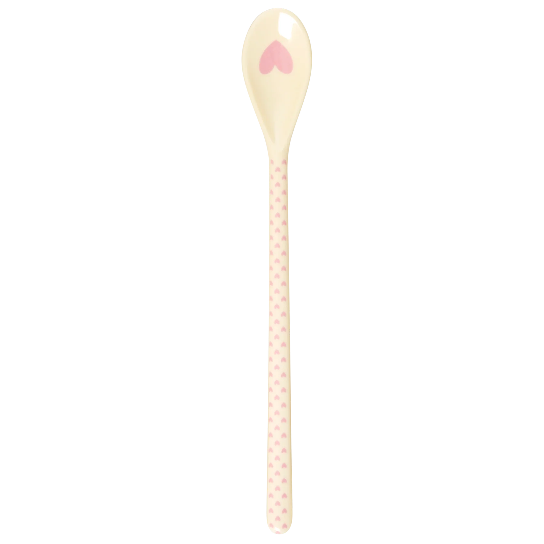 Cuillère longue à latté Mélanine Cœur rose - Rice