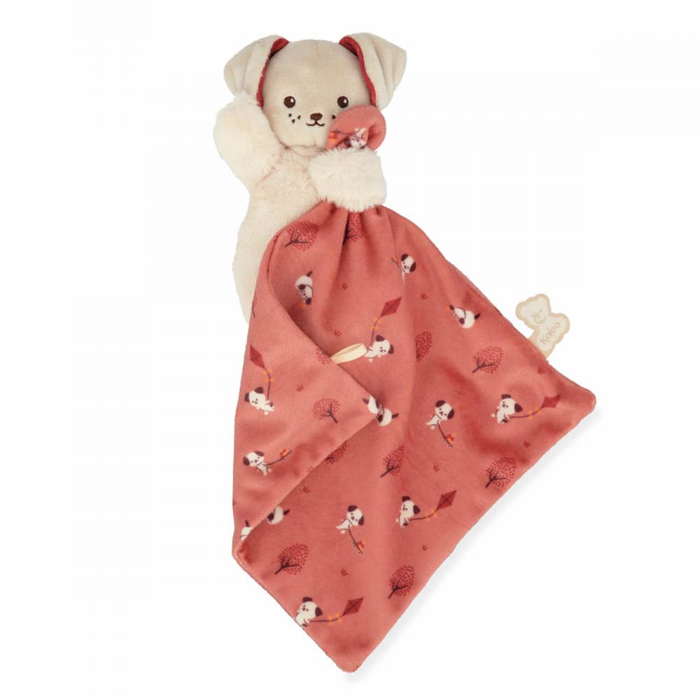 Doudou chien Carré douceur Brique – Kaloo