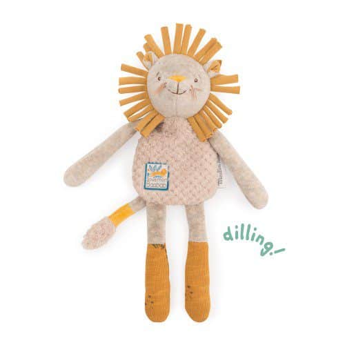 Doudou hochet lion "Sous mon baobab" - Moulin Roty