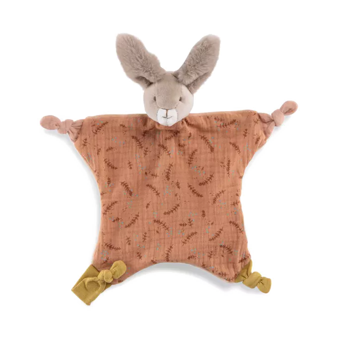 Doudou Lapin argile Les trois petits lapins - Moulin Roty