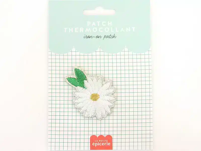 Ecusson thermocollant paillettes Marguerite - La Petite Epicerie