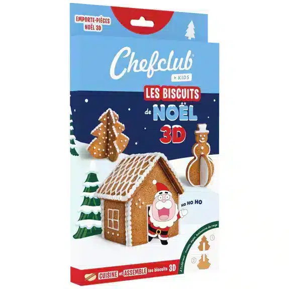 Emporte-pièces Les Biscuits de Noël 3D - Chefclub Kids