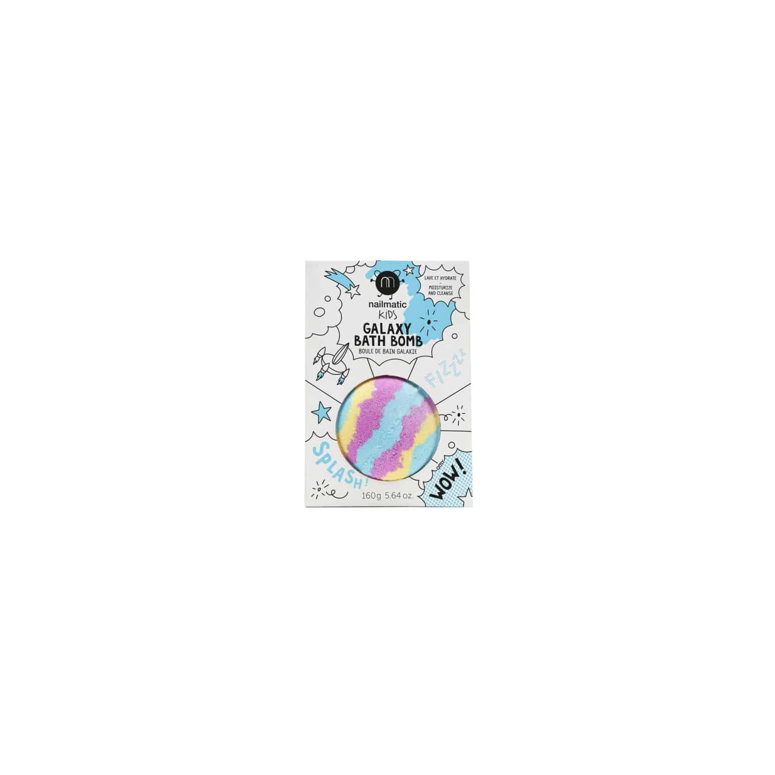Galaxy Boule de bain Bleu Jaune Rose - Nailmatic