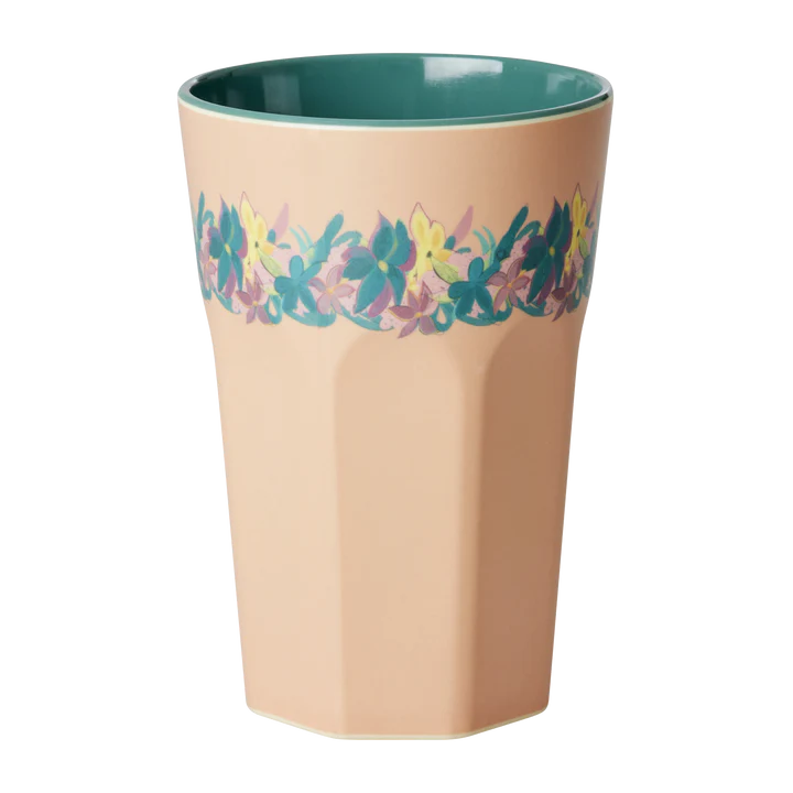 Gobelet haut mélanine Corail Imprimé Hilma forever - Rice