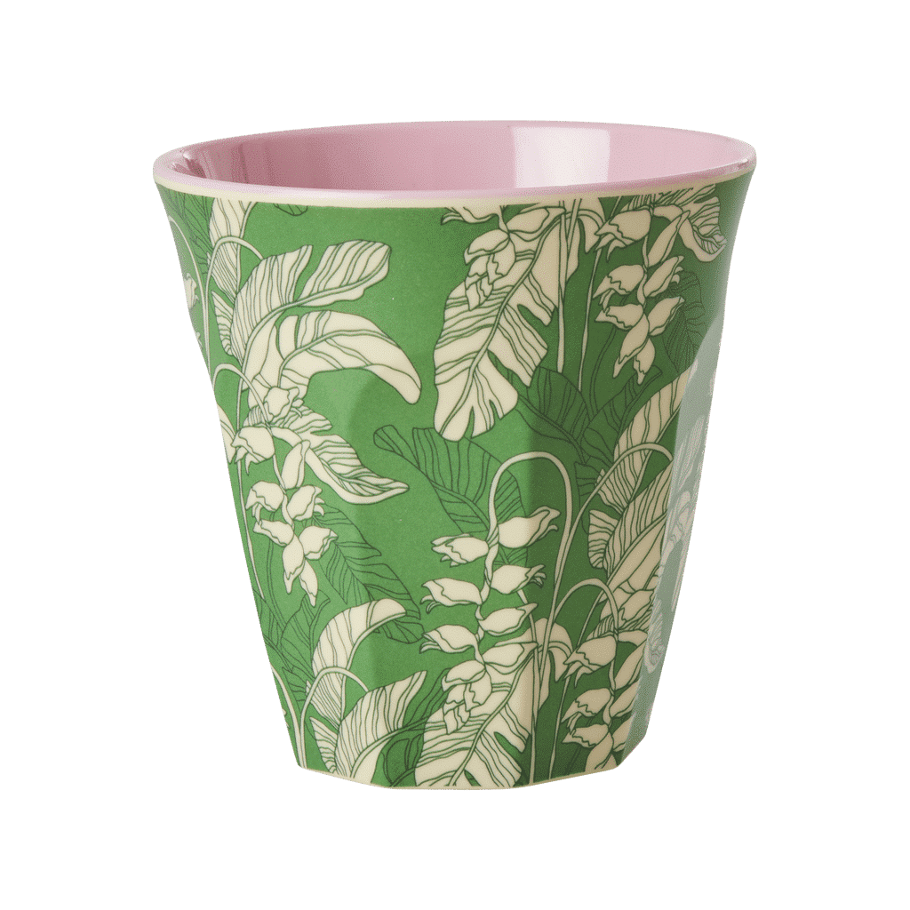 Gobelet médium en mélanine Paradise print - Rice