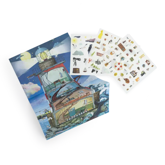 Grand phare avec décalcomanies Le jardin du moulin - Moulin Roty