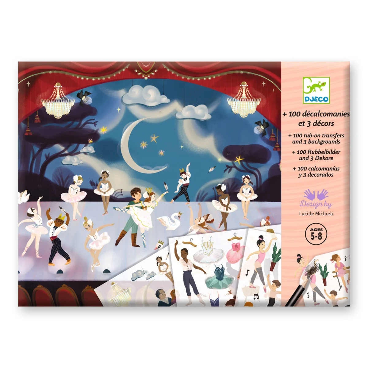 Grande pochette de décalcomanies Petits rats de l'Opéra - Djeco