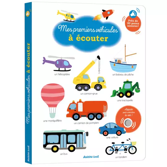 Imagier sonore Mes premiers véhicules à écouter - Auzou