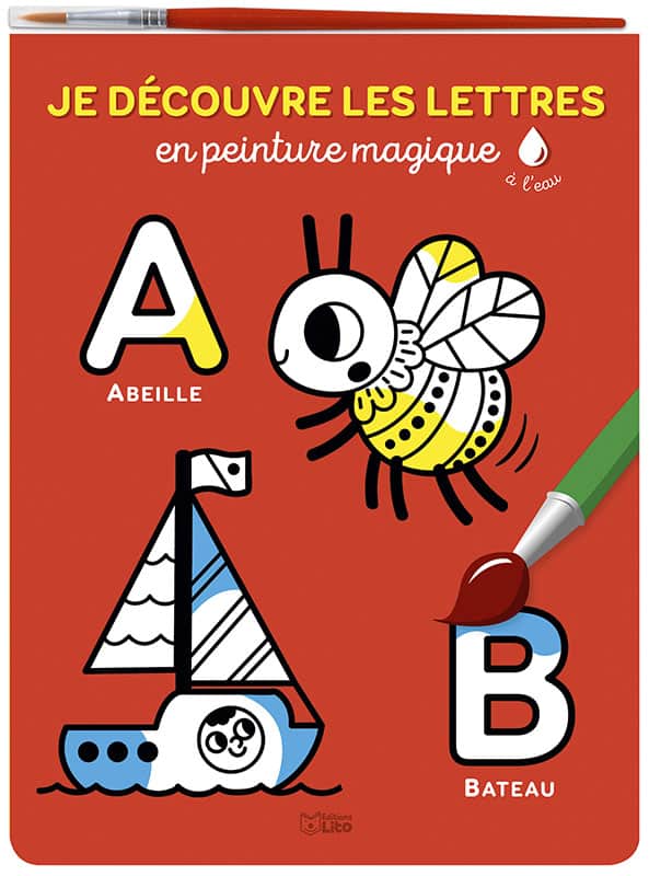Je découvre les lettres en peinture magique - Lito