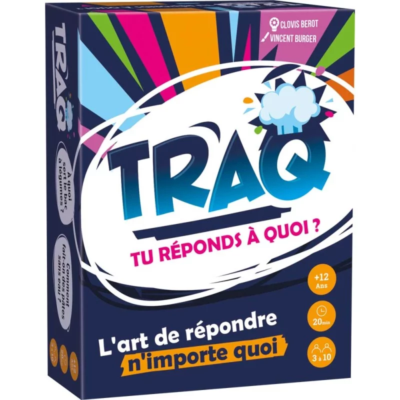 Jeu d'ambiance TRAQ Tu réponds à quoi ? - Gigamic