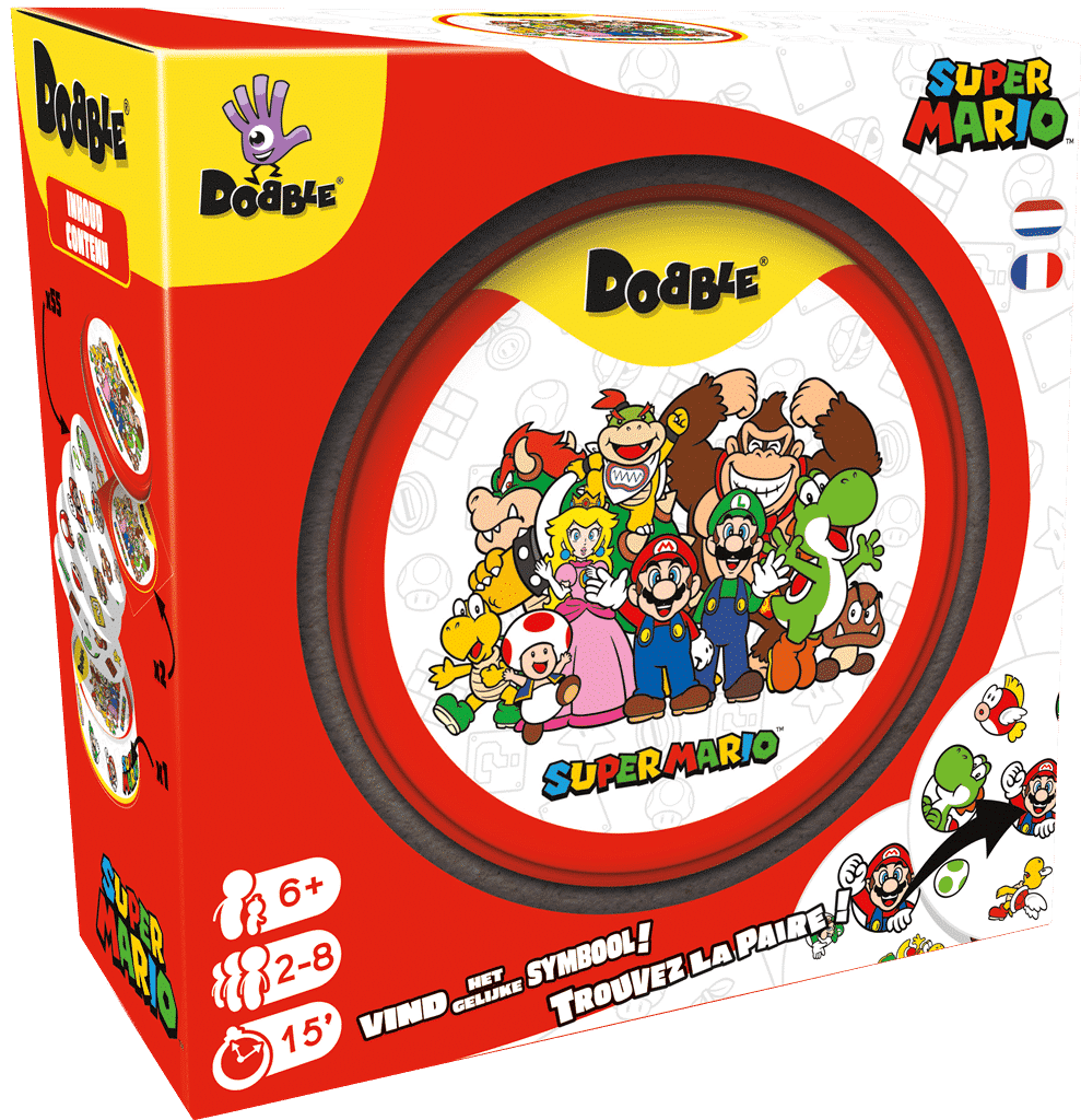 Jeu de cartes Dobble Super Mario - Asmodée