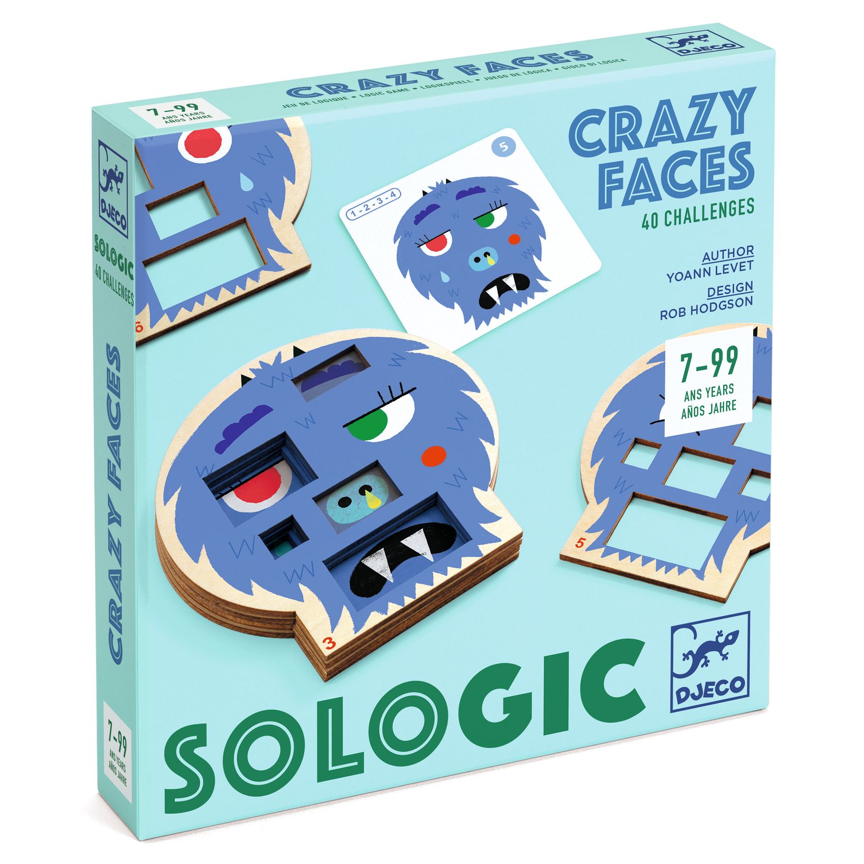 Jeu de logique Sologic Crazy Faces - Djeco