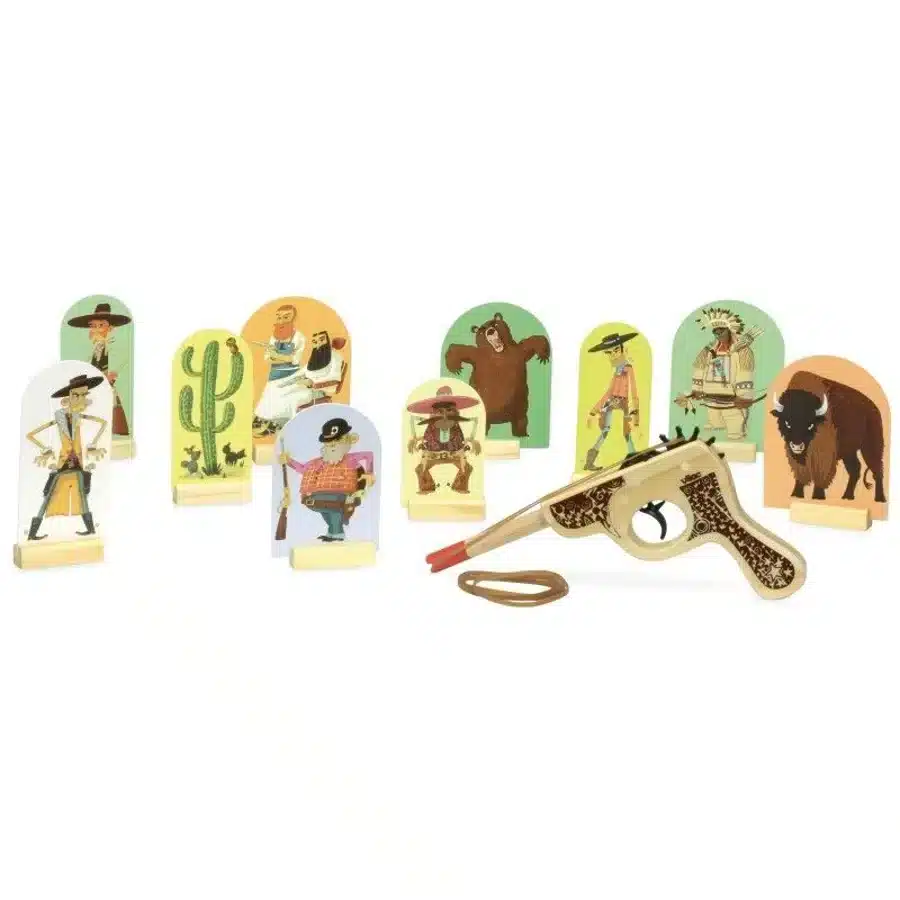 Jouet en bois Pistolet à élastiques Farwest - Vilac