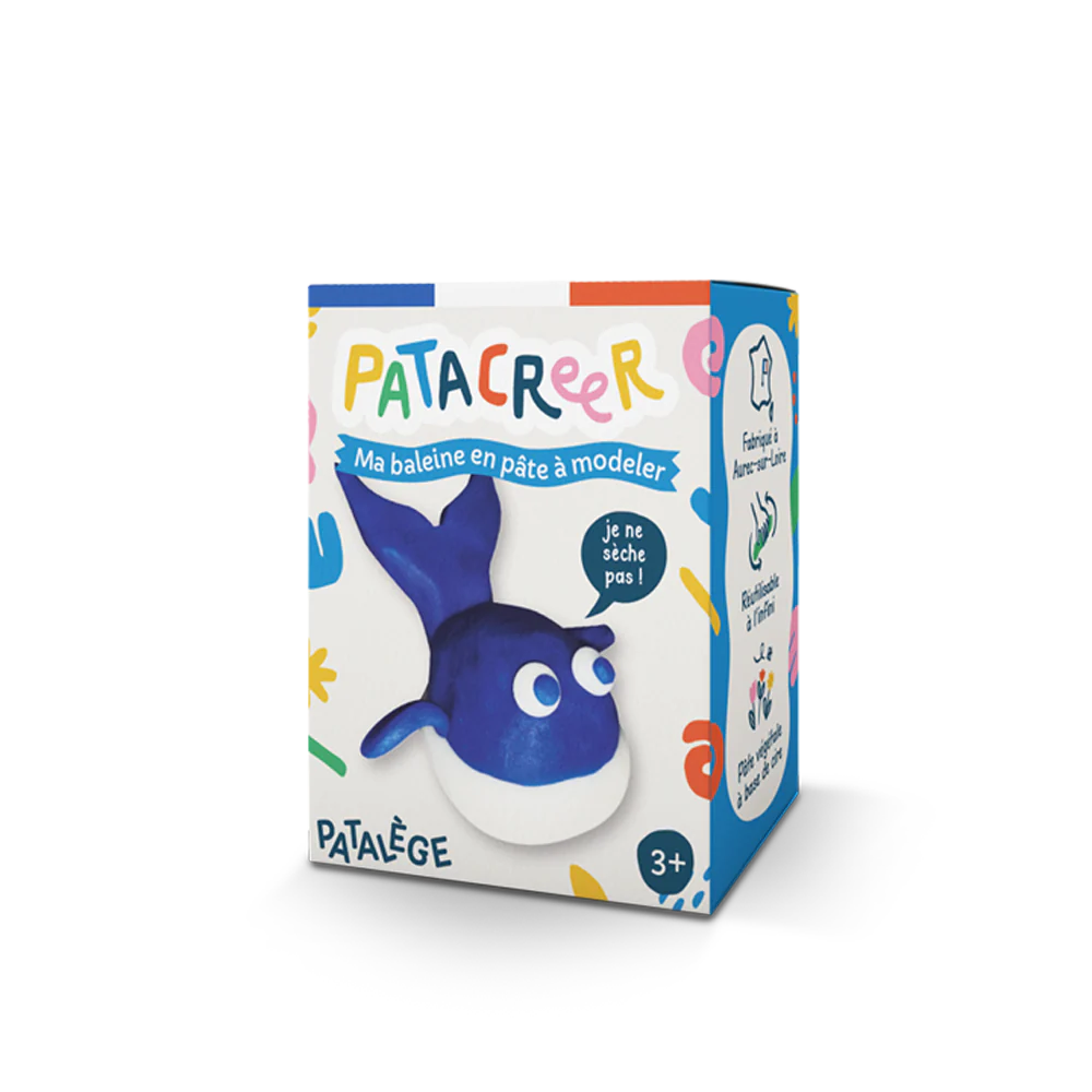 Kit à fabriquer Ma Baleine en Pâte à Modeler - Patacreer