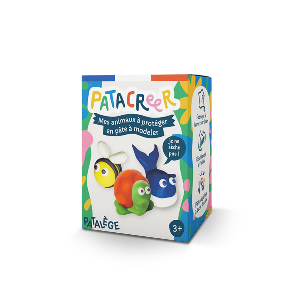Kit à fabriquer Mes animaux à protéger en Pâte à Modeler - Patacreer