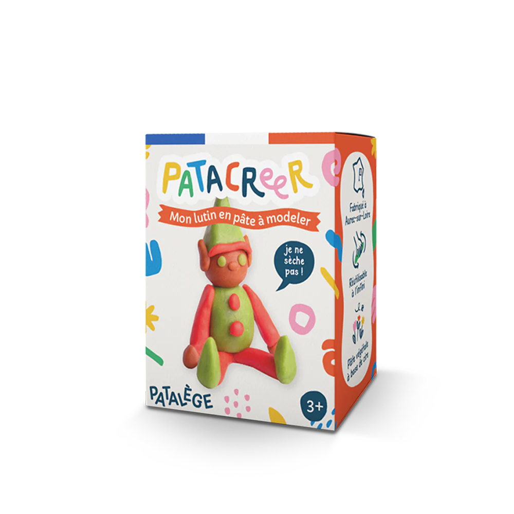 Kit à fabriquer Mon Lutin en Pâte à Modeler - Patacreer