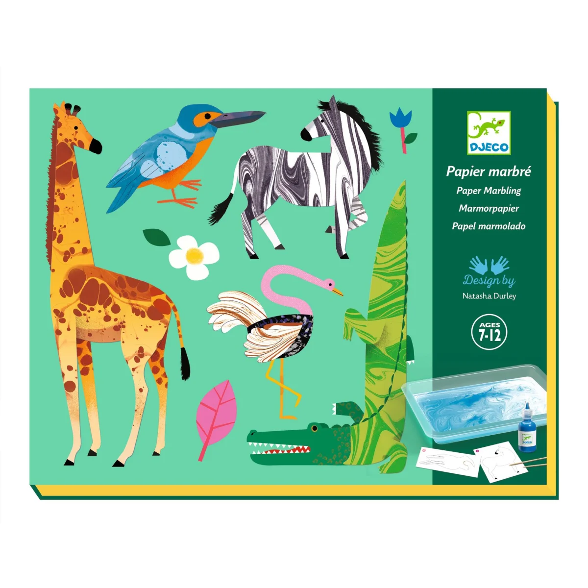 Kit créatif Papier à marbrer Colorful - Djeco