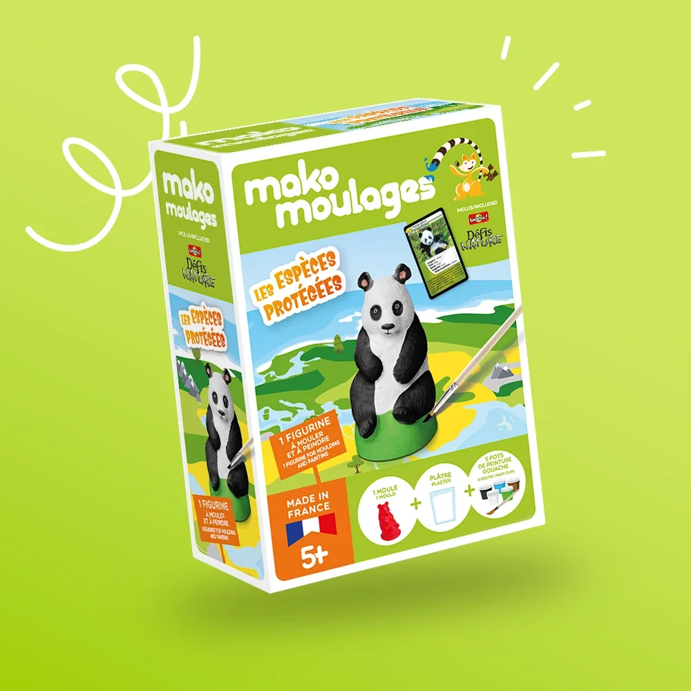 Kit créatifs Les espèces protégées Panda géant - Mako moulages