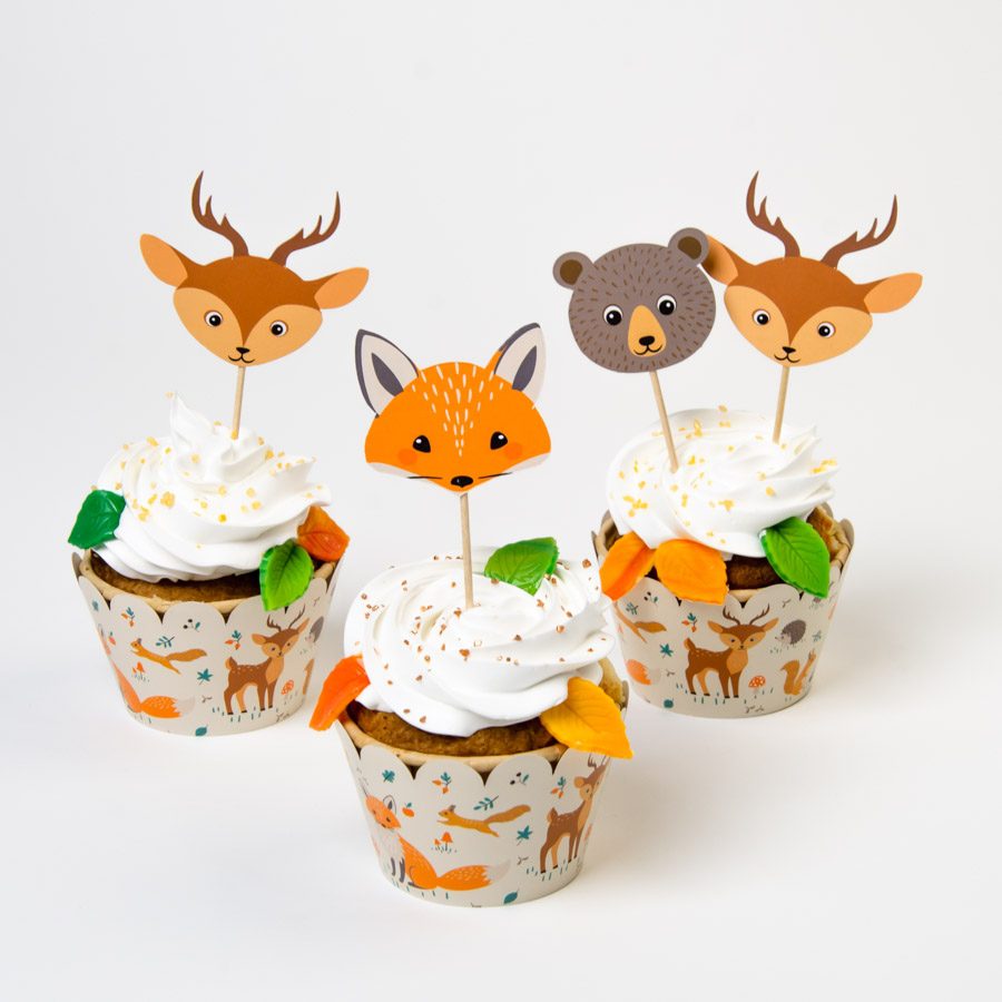 Kit Cupcakes Animaux de la forêt - Annikids