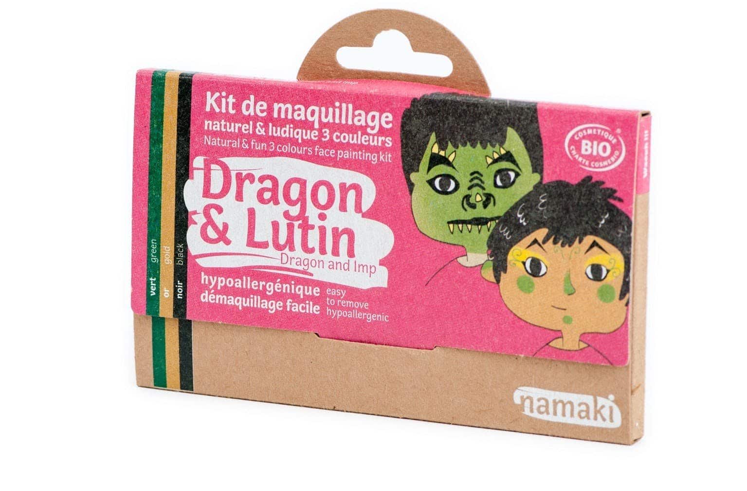 Kit de maquillage 3 couleurs Dragon et Lutin - Namaki
