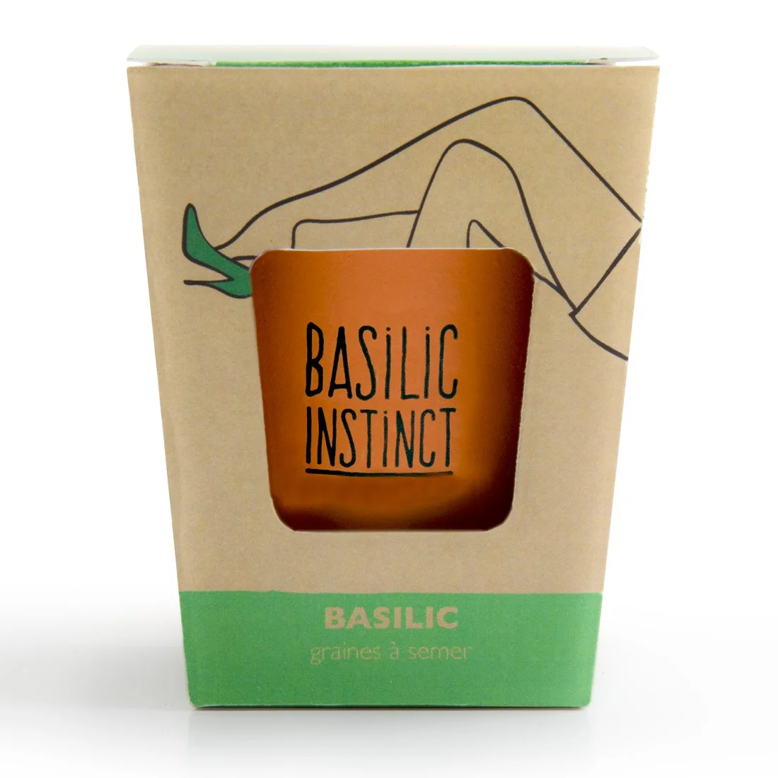Kit de plantation Basilic à semer Basilic Instinct - Radis et Capucine