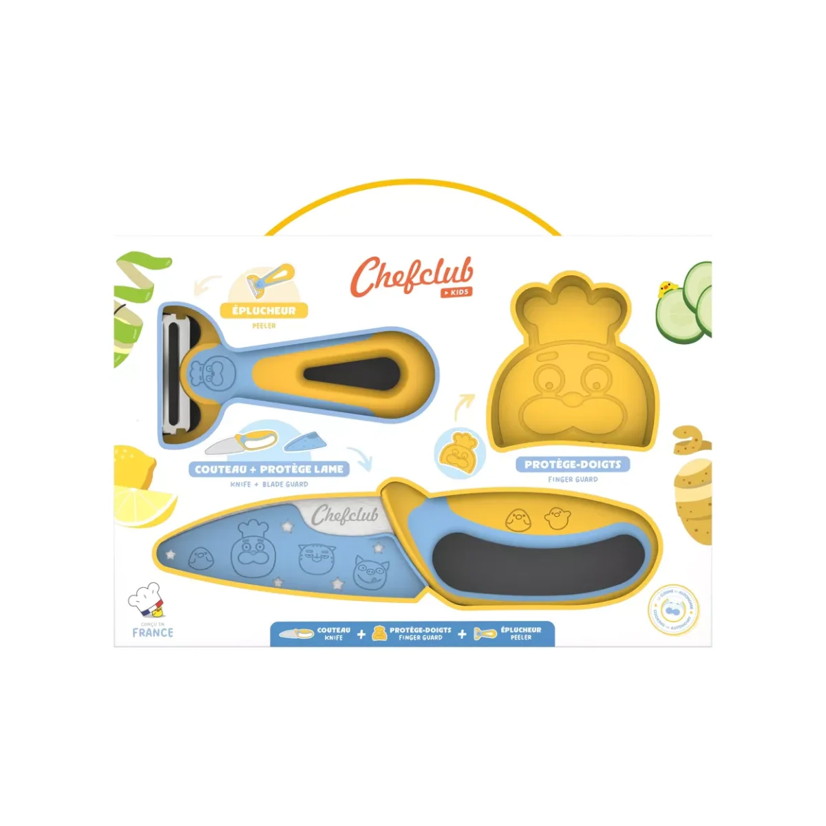 Kit découpe Couteau et éplucheur - Chefclub Kids