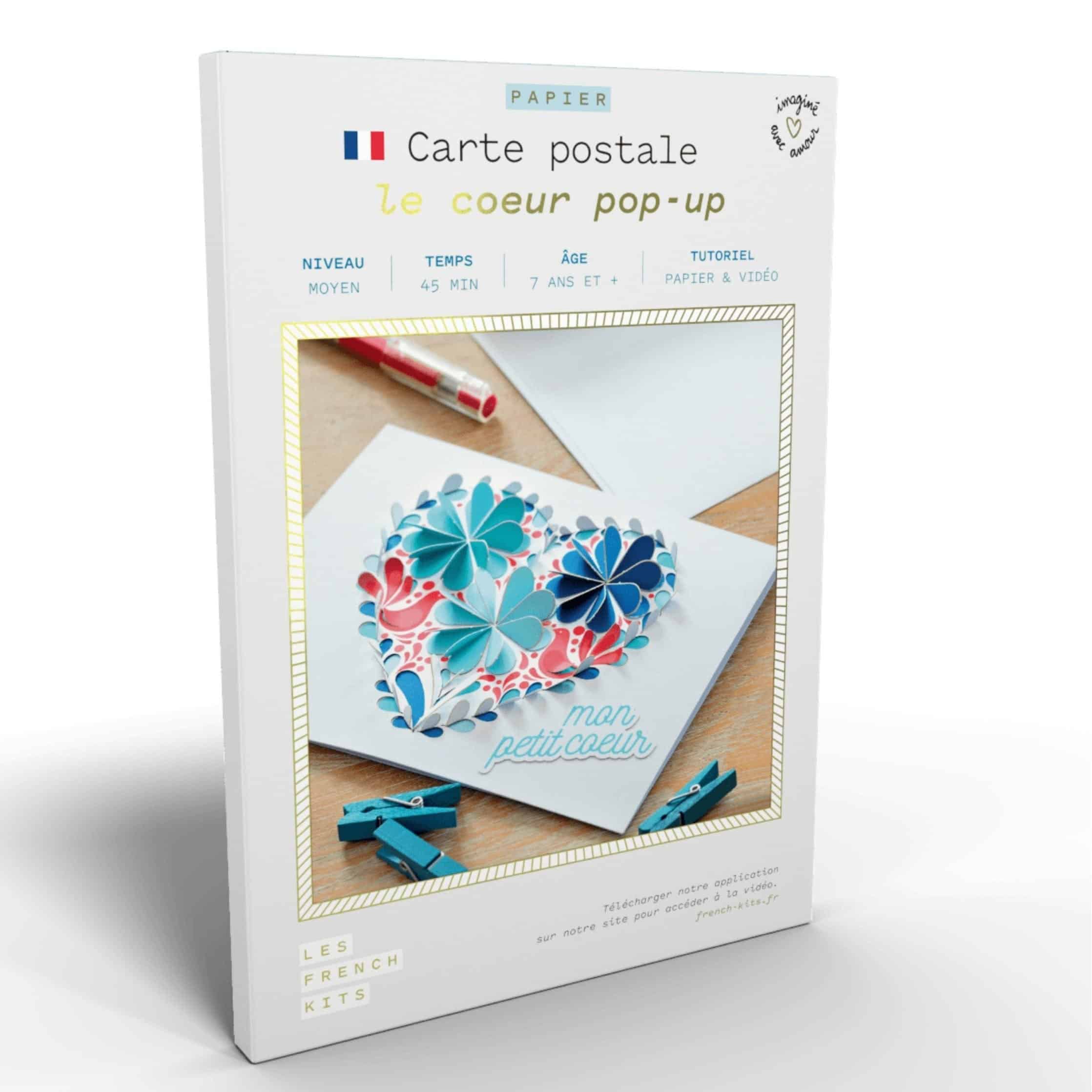 Kit papier Le cœur pop-up - Les French Kits