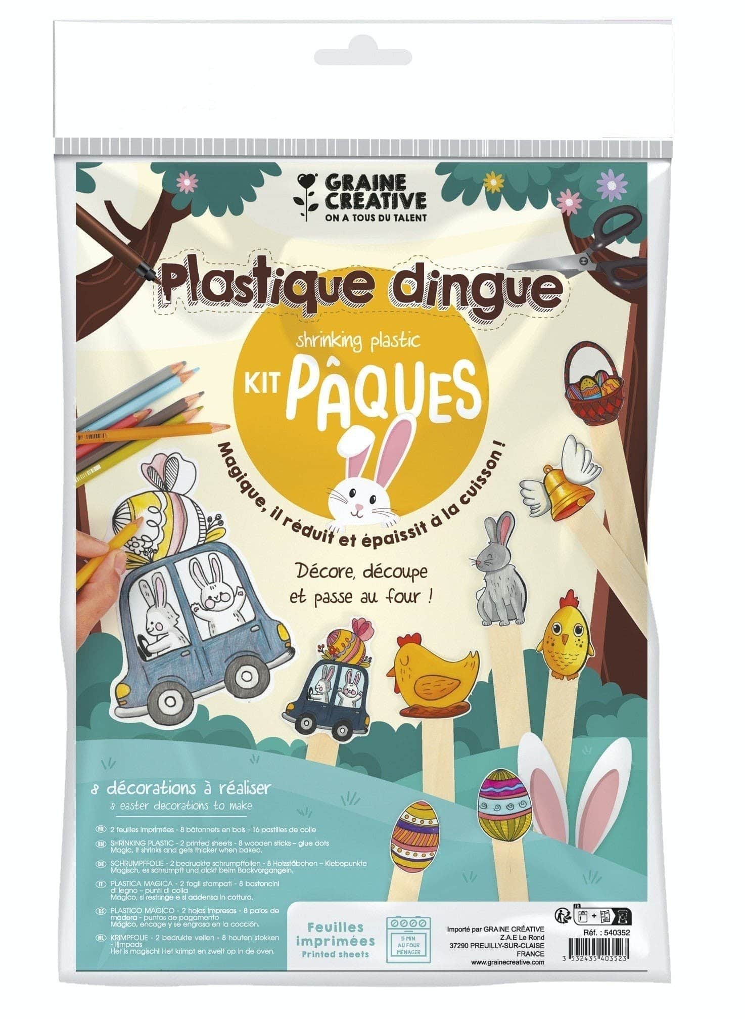 Kit Plastique dingue Pâques - Graine Créative