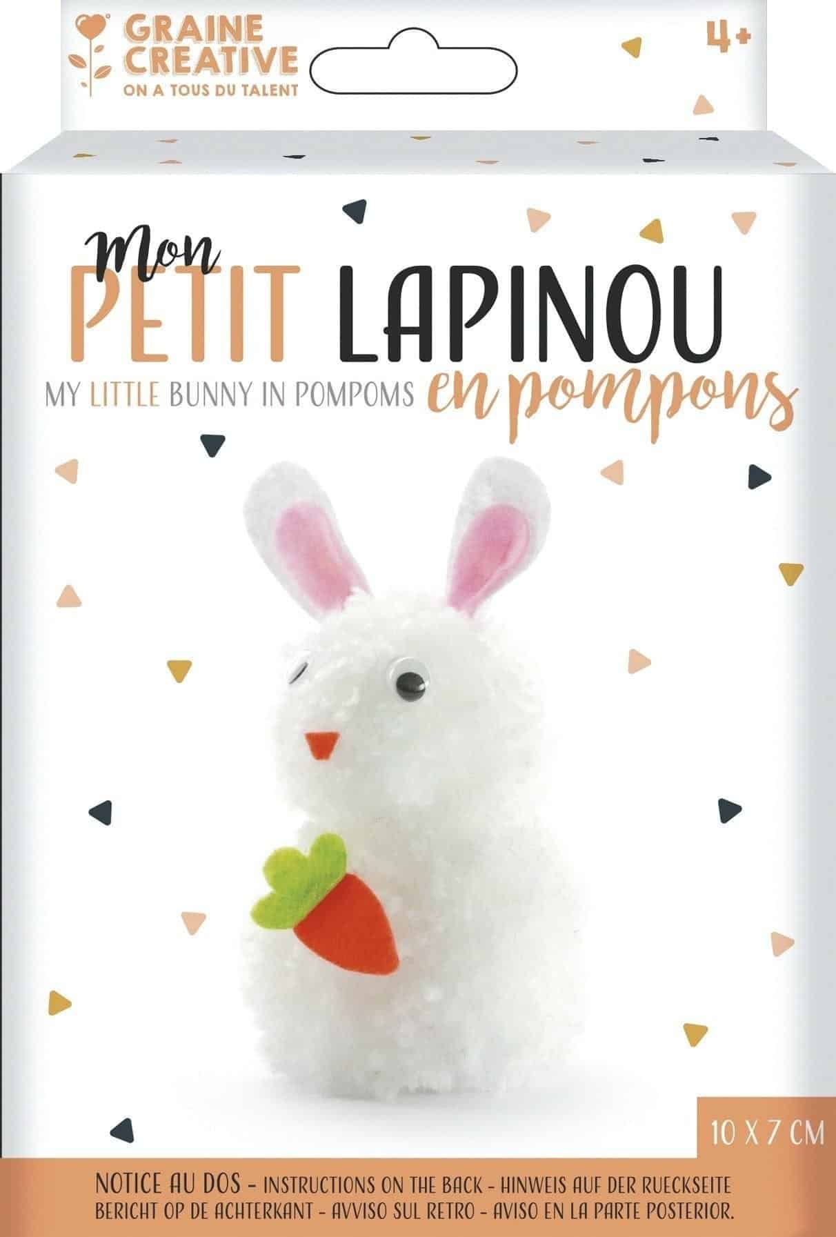Kit Pompons Lapinou - Graine Créative