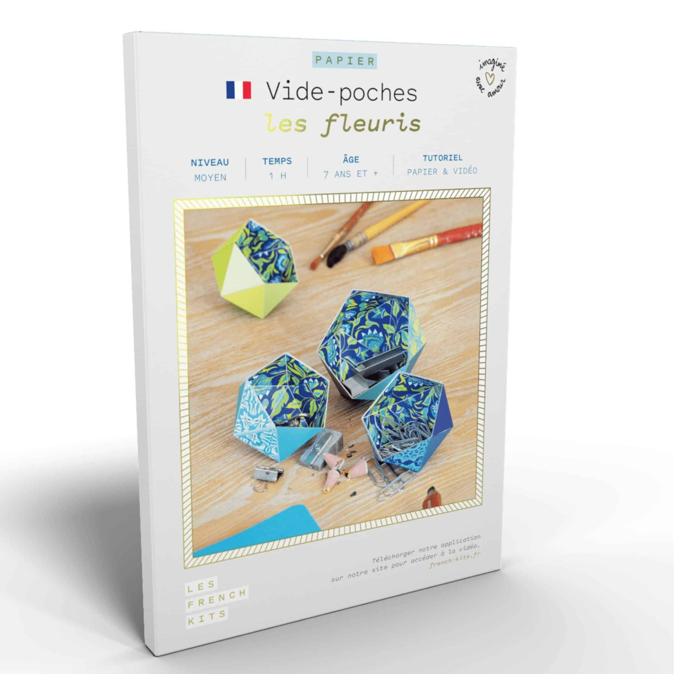 Kits papier Vide-poches Les Fleuris - Les French Kits