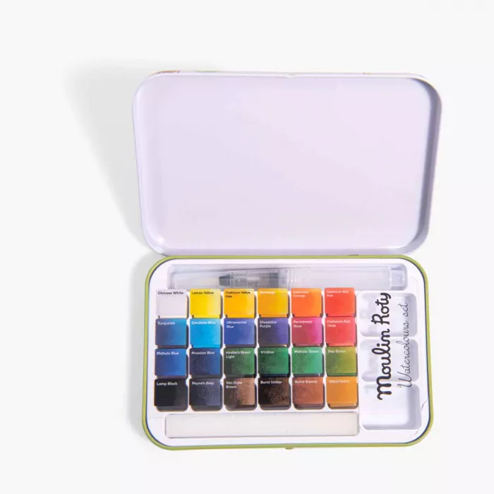 La boite aquarelle Le jardin du moulin - Moulin Roty