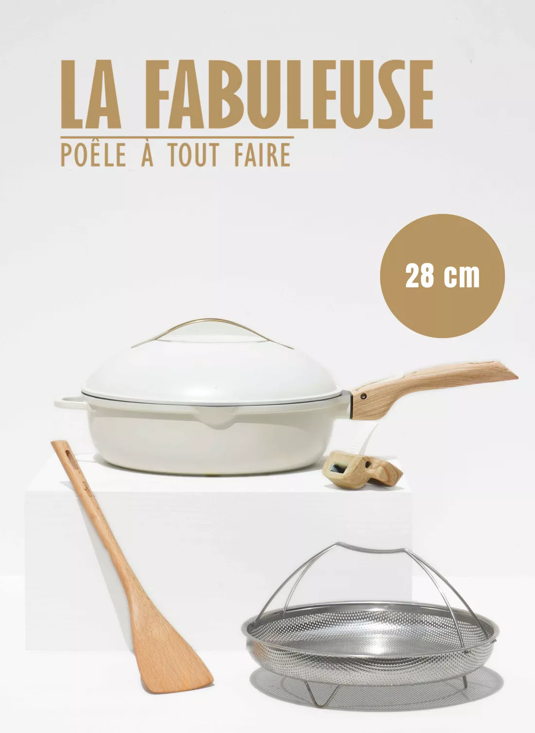 La Fabuleuse Poêle 28 cm 1 à 8 personnes - Cookut