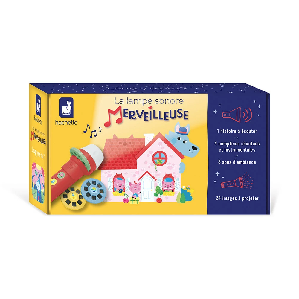 Lampe Sonore Merveilleuse Loup, y es-tu ? - Janod