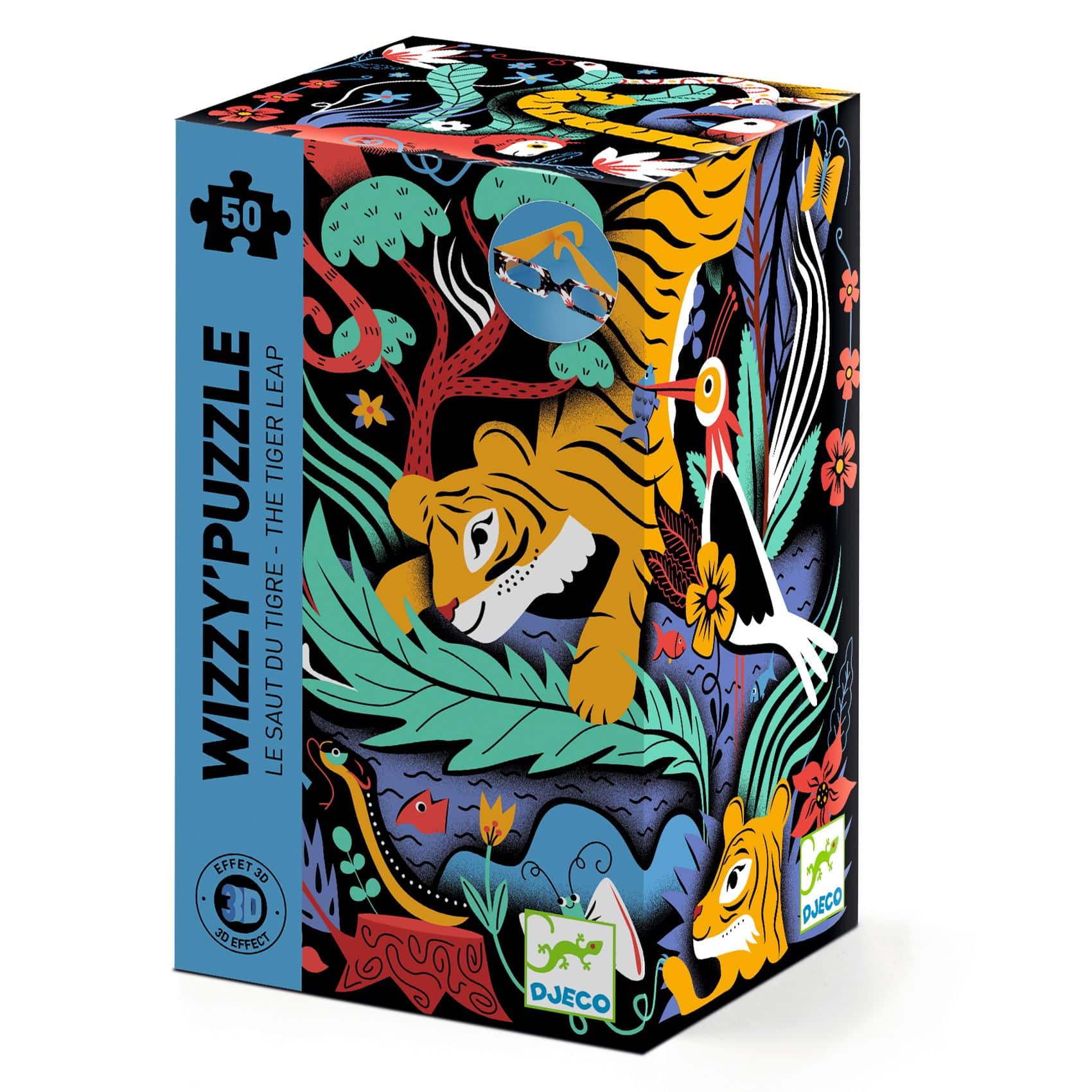 Le saut du tigre 50 pièces Wizzy'puzzle - Djeco